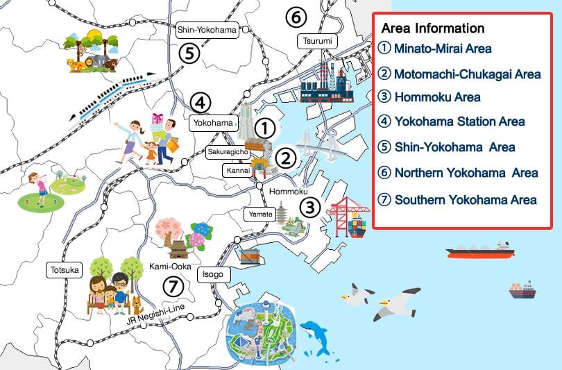Yokohama mapa turístico