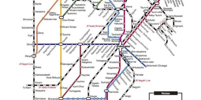 Shin Yokohama station mapa