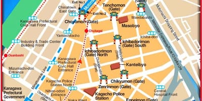 Mapa de Yokohama y Tokio