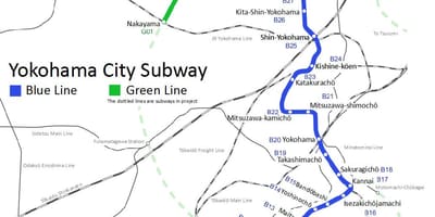 Yokohama mapa del metro