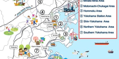Yokohama mapa turístico