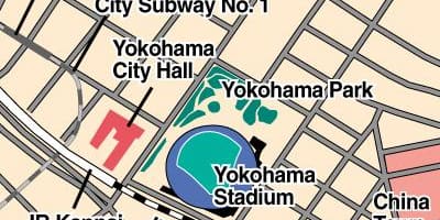 Mapa de Yokohama stadium